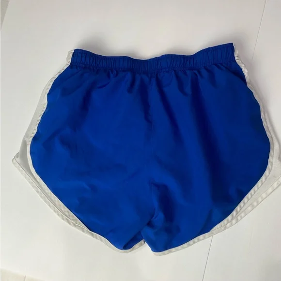 Nike Tempo blue white side panel running shorts brief lined size medium - Picture 3 of 13